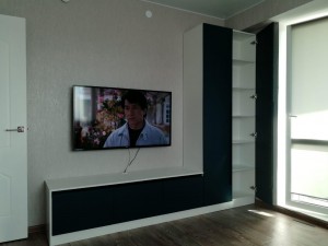 ТV тумба с фасадами из АГТ